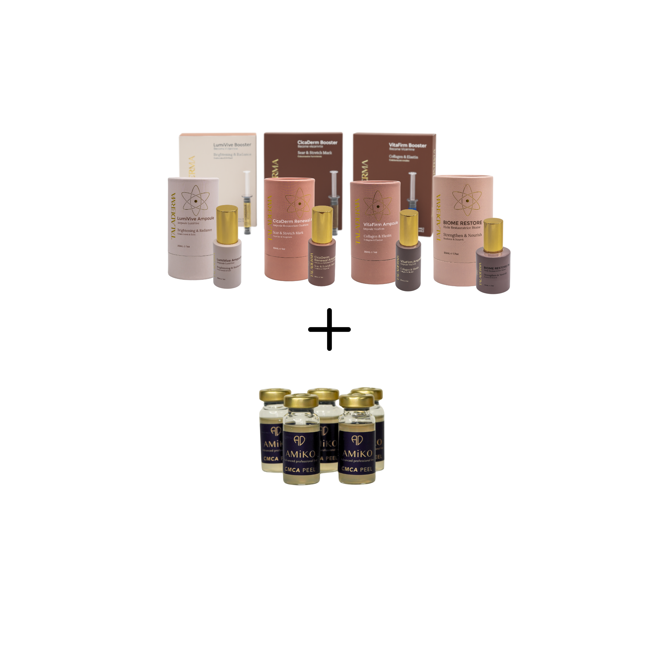 AMiKO CMCA Peel + TalaDerma Professional Booster & Recovery System (Intro Kit)